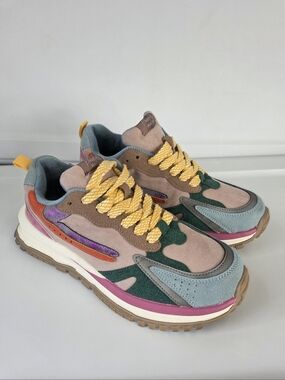 Blowfish Malibu Leo Retro Chunky Faux Suede Sneakers Size 8.5